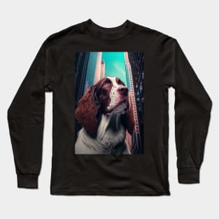 English Springer Spaniel in the Big Apple! Long Sleeve T-Shirt